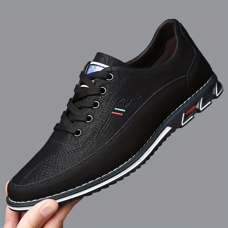 

Chaussures habillées tendance pour hommes grande taille, confortables et antidérapantes à lacets, semelle en caoutchouc, chaussures pour hommes