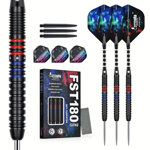 3 /1 set 90% steel set, high-purity alloy para sa stability at , practice at casual play, winged tip na may integrated packaging para sa madaling storage at