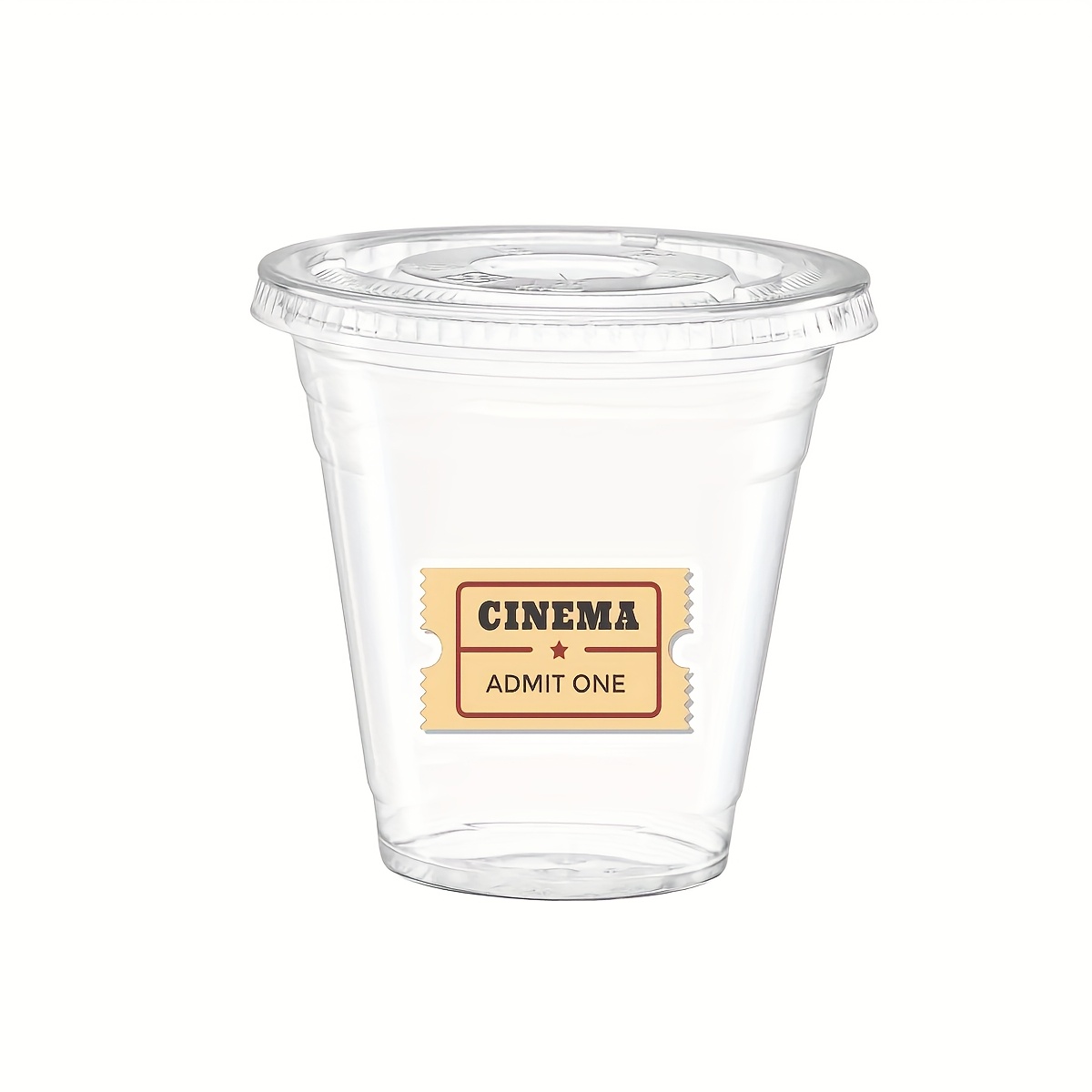 personalized clear plastic disposable cups lids custom logo - Temu