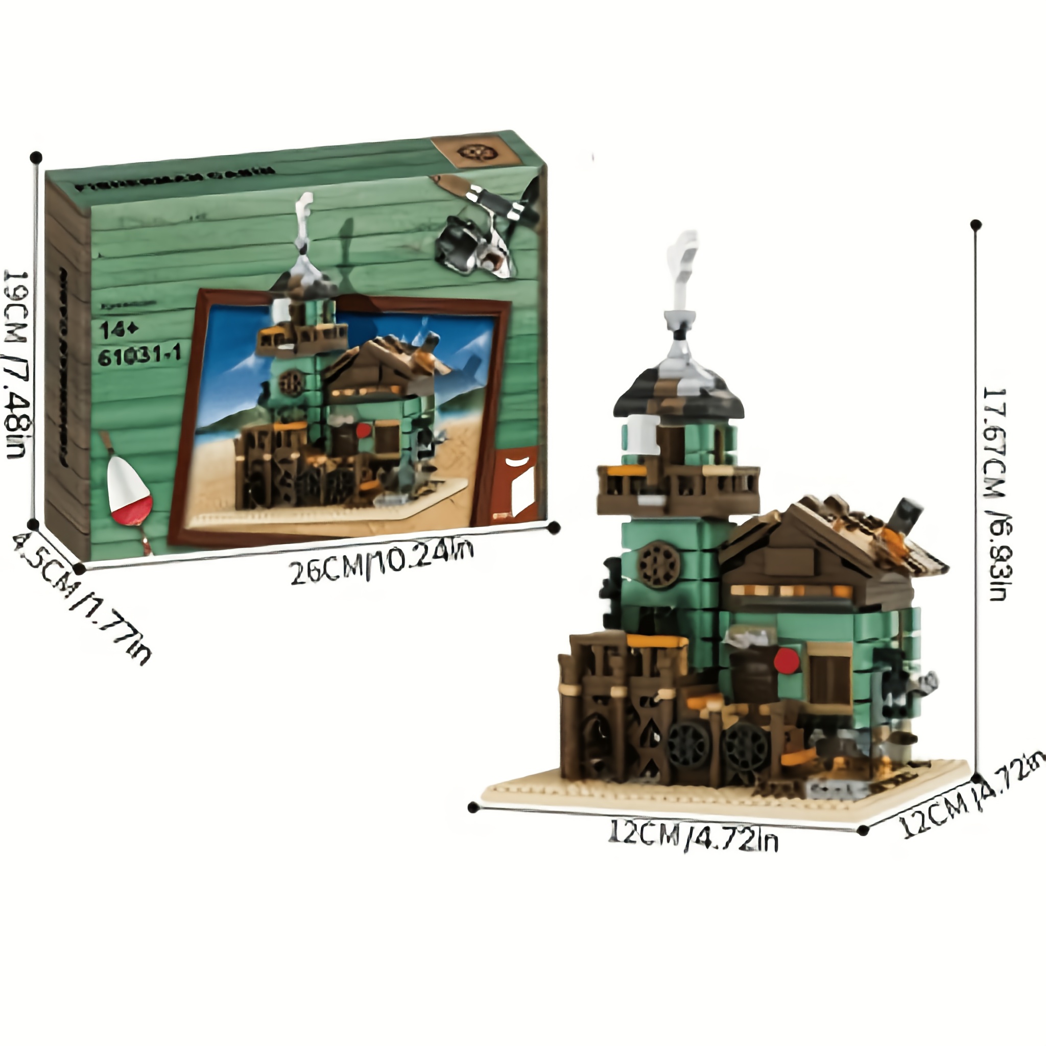 Distinctive Nautical Style Seaside Tower Assembly Model