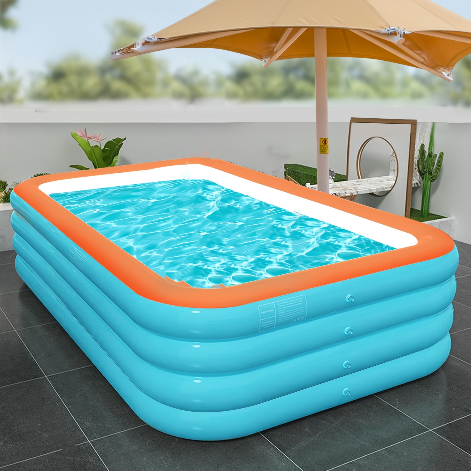 Ring Rubber Swimming Pool Big Size Ring Large Family Inflatable