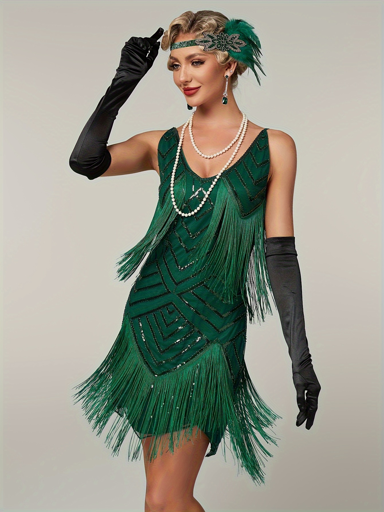 1920s vintage sequin cape flapper dress tassel - Temu Bahrain
