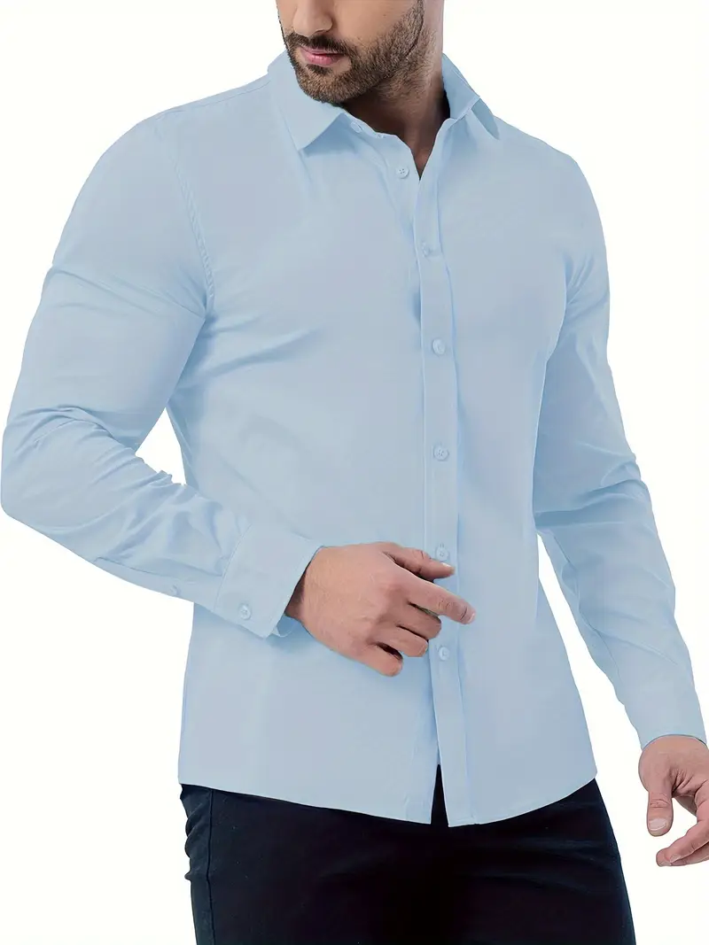mens muscle fit dress shirt athletic fit long sleeve - Temu Germany mens muscle fit dress shirt athletic fit long sleeve - Temu Germany