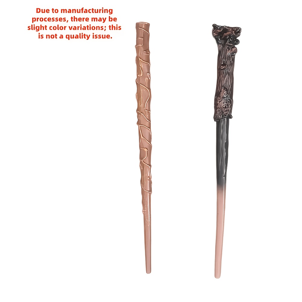 TEMU 2pcs Wb Harry Potter Wand & Hermione Wand - Retro Collectible Wands Suitable For Role-play, Themed Parties, Christmas Gifts For, Hermione