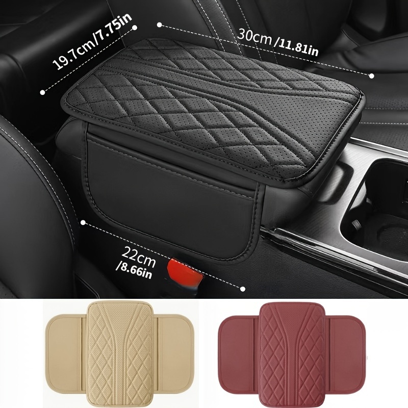 

1pc Universal Car Armrest Cushion With Storage Pocket, Anti-scratch Elbow Support Pad For Vehicle Armrest Protection