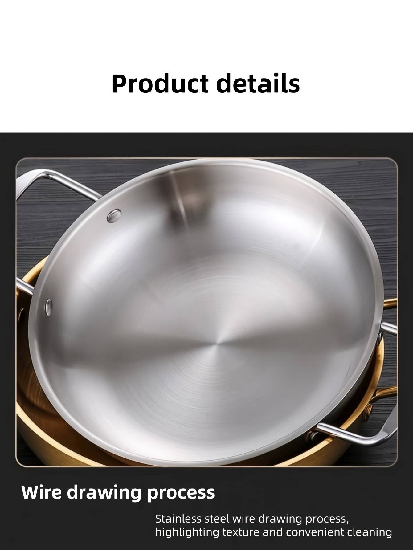 korean ramen pot 6 piece set 18cm 20cm 22cm 24cm 26cm 28cm stainless steel seafood pot with handle cooking noodle soup italy ramen pot korea ramen pot instant noodle pot details 2