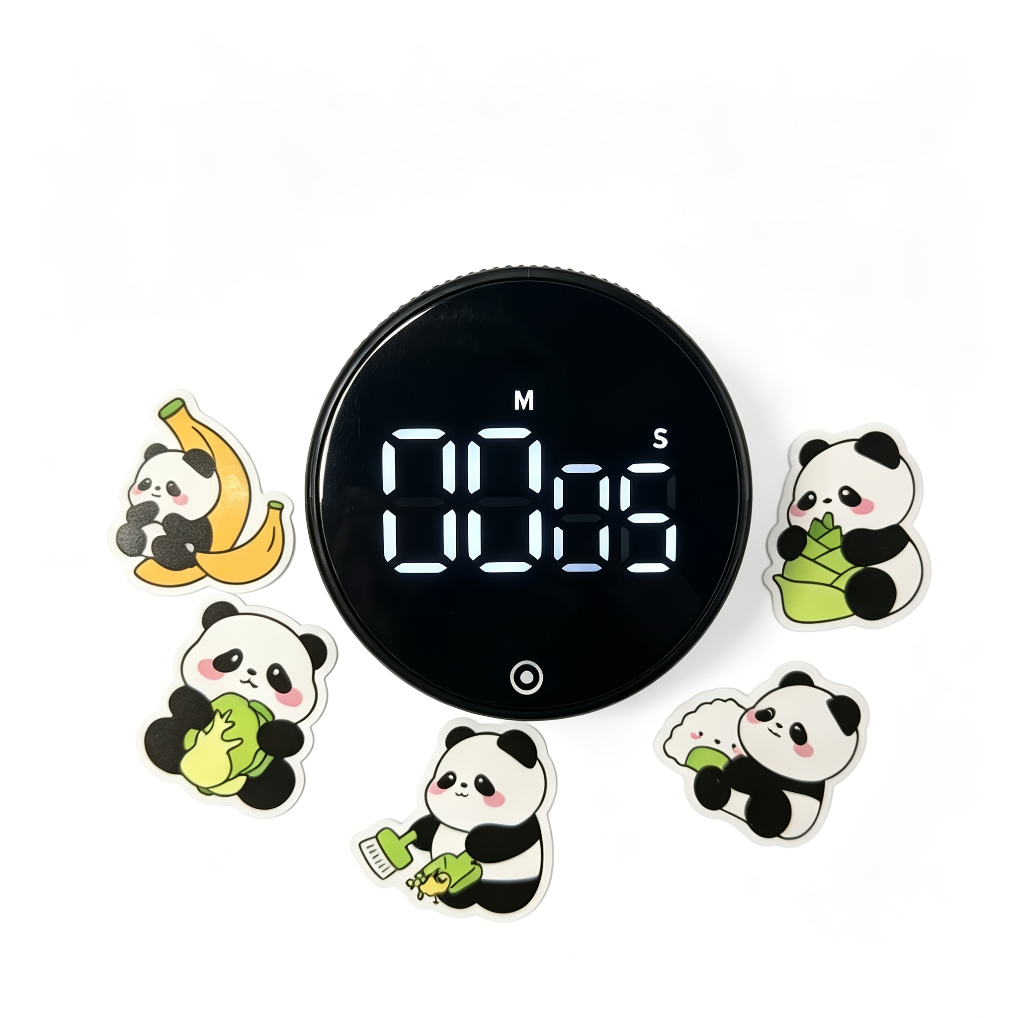 TEMU Led Digital Kitchen Timer, One-button Rotation For Setting, Large Led Display With Clear , Supports Silent And Audible , Suitable For Baking, ,