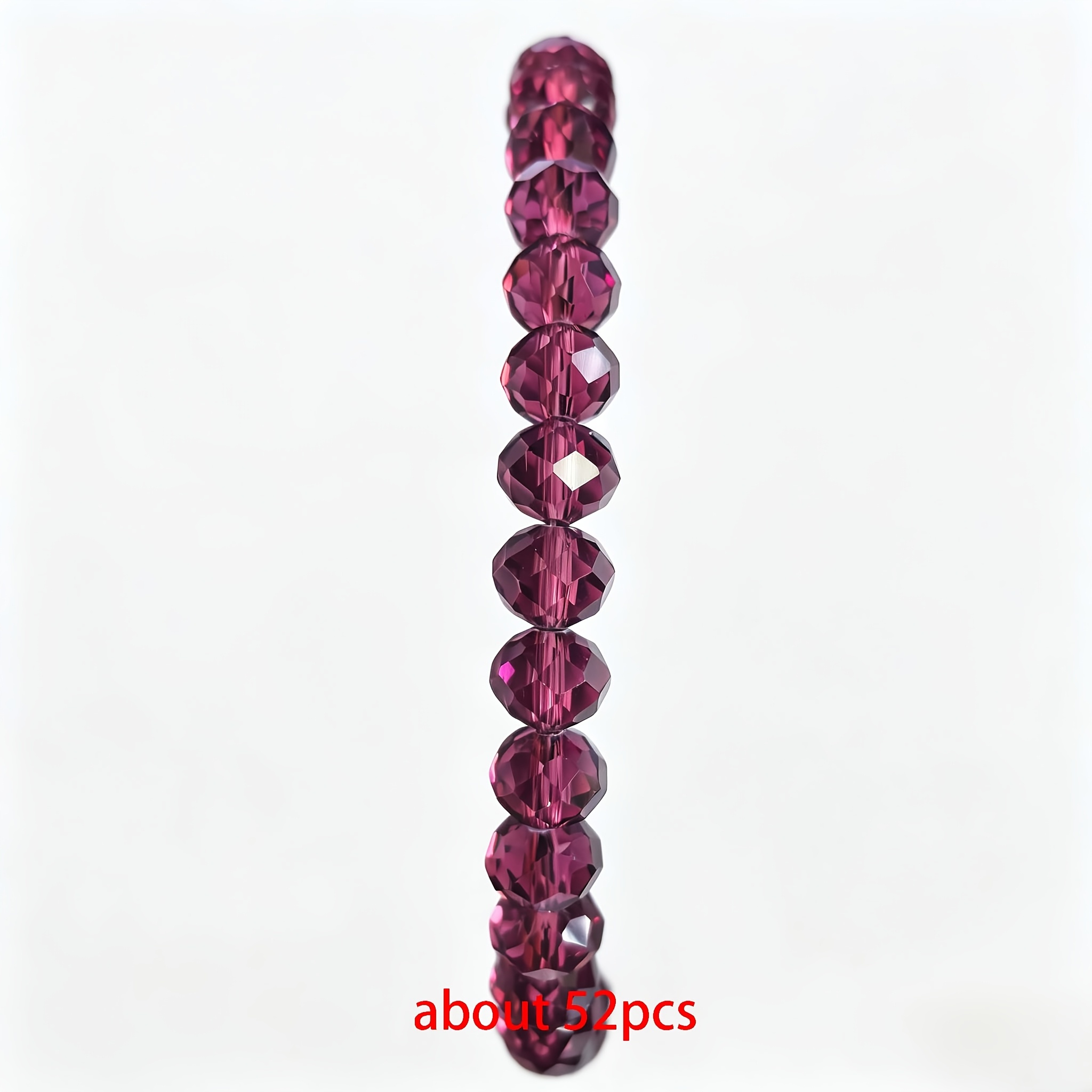 TEMU 108/72/52 pièces par de perles de 4 mm/6 mm/8 mm, perles scintillantes et éblouissantes avec trous, adaptées à divers styles de pour la