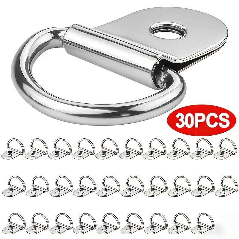 TEMU 30pcs Heavy Duty D-ring Straps Anchors For Truck, Trailer (warm Reminder: Please Check Size Before Order) 360 Degree Rotatable Cargo Rope,