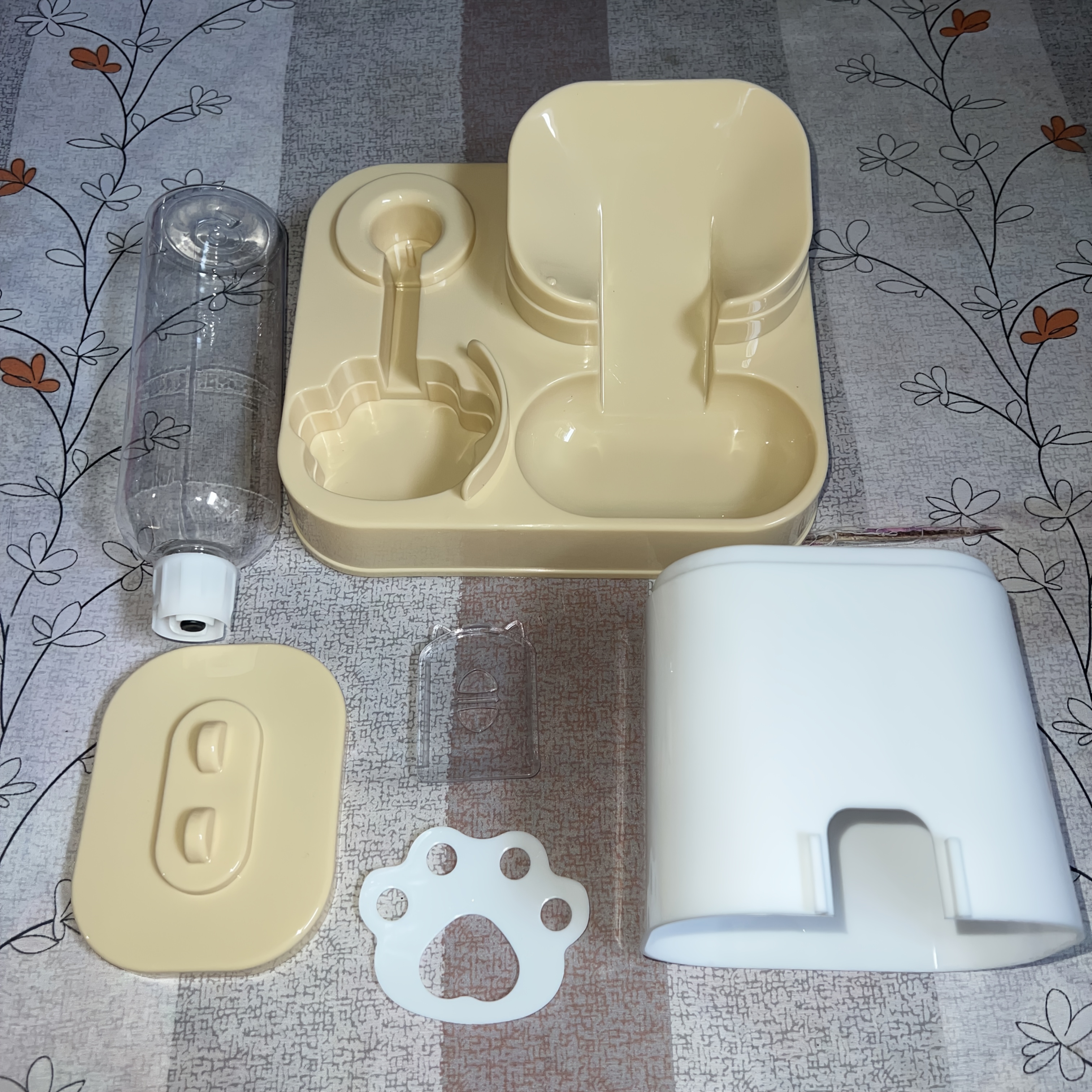 Smart Pet Feeder And Water Dispenser Set, Easy Assembly, Suitable for Cats And Small Dogs, Blue, Pink, Gray, Green, Yellow Available, Transparent/White 2 Specifications Available, Ideal Gift for Relatives, Friends, Colleagues, Non-Electric - Image 19