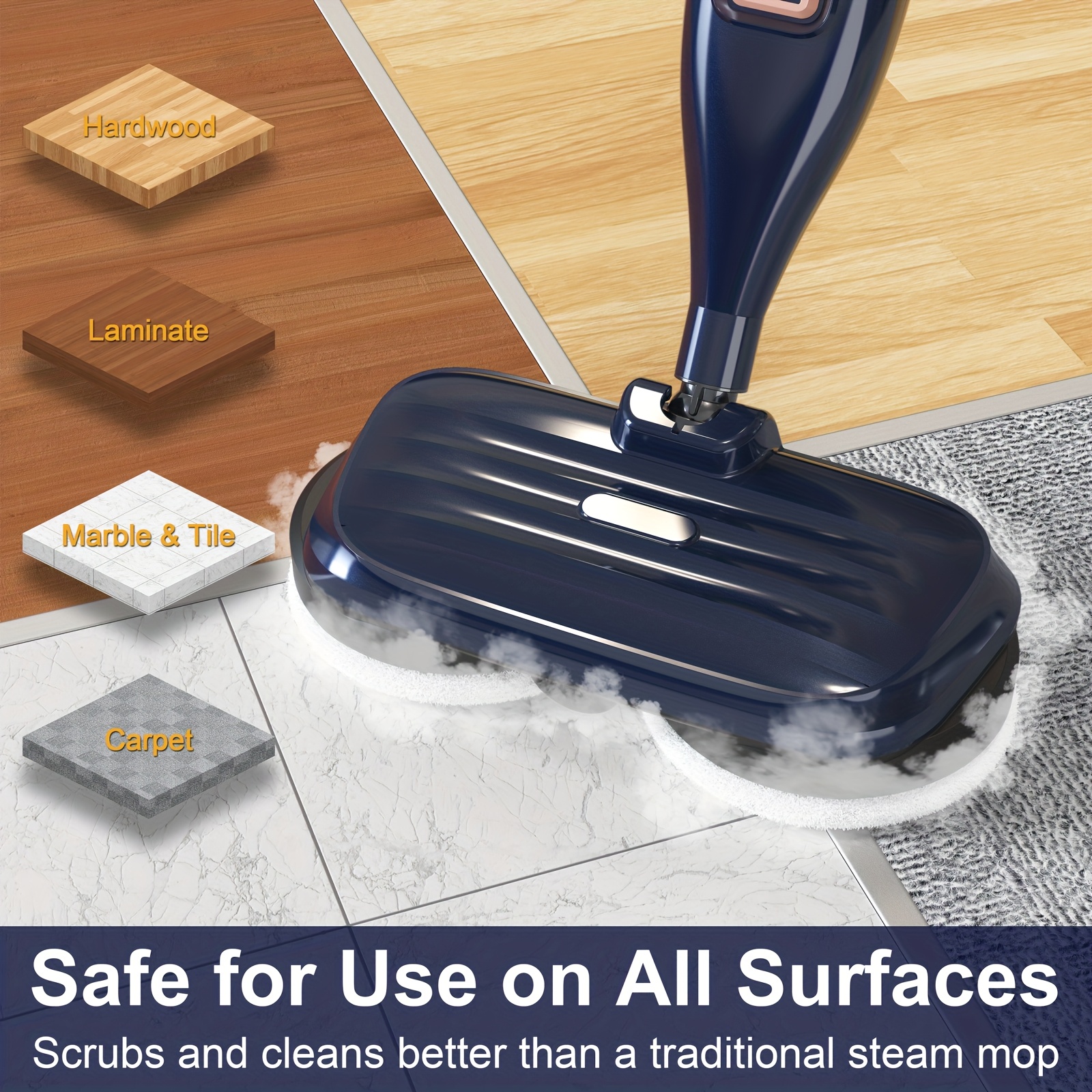 vm6 ångmopp 10 i 1 för med 230°f superhett ånga - Temu Sweden