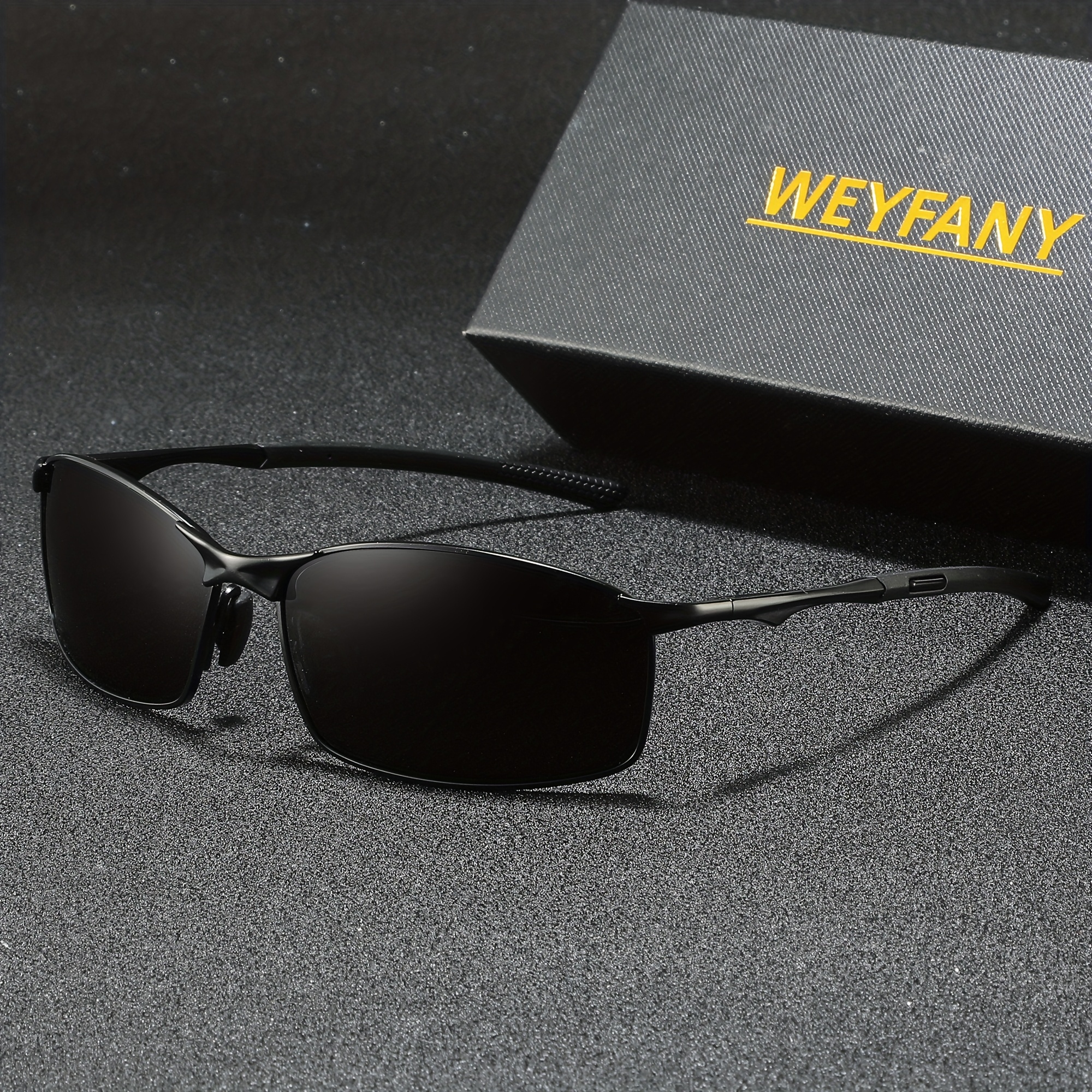 Image of Men's Polarized Sunglasses Outdoor Full Aluminum Magnesium Outdoor Travel Goggles Gift Counter Box Packaging Premium Sunglasses