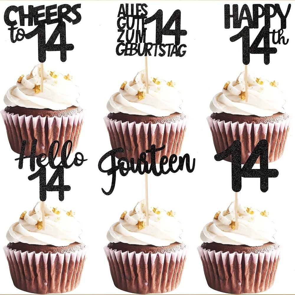 Cakeshop - Decorazione per torta con brillantini per 17° compleanno, 17 anni, carta glitterata double-face, 400 g/mq, 14 colori a scelta (blu uovo