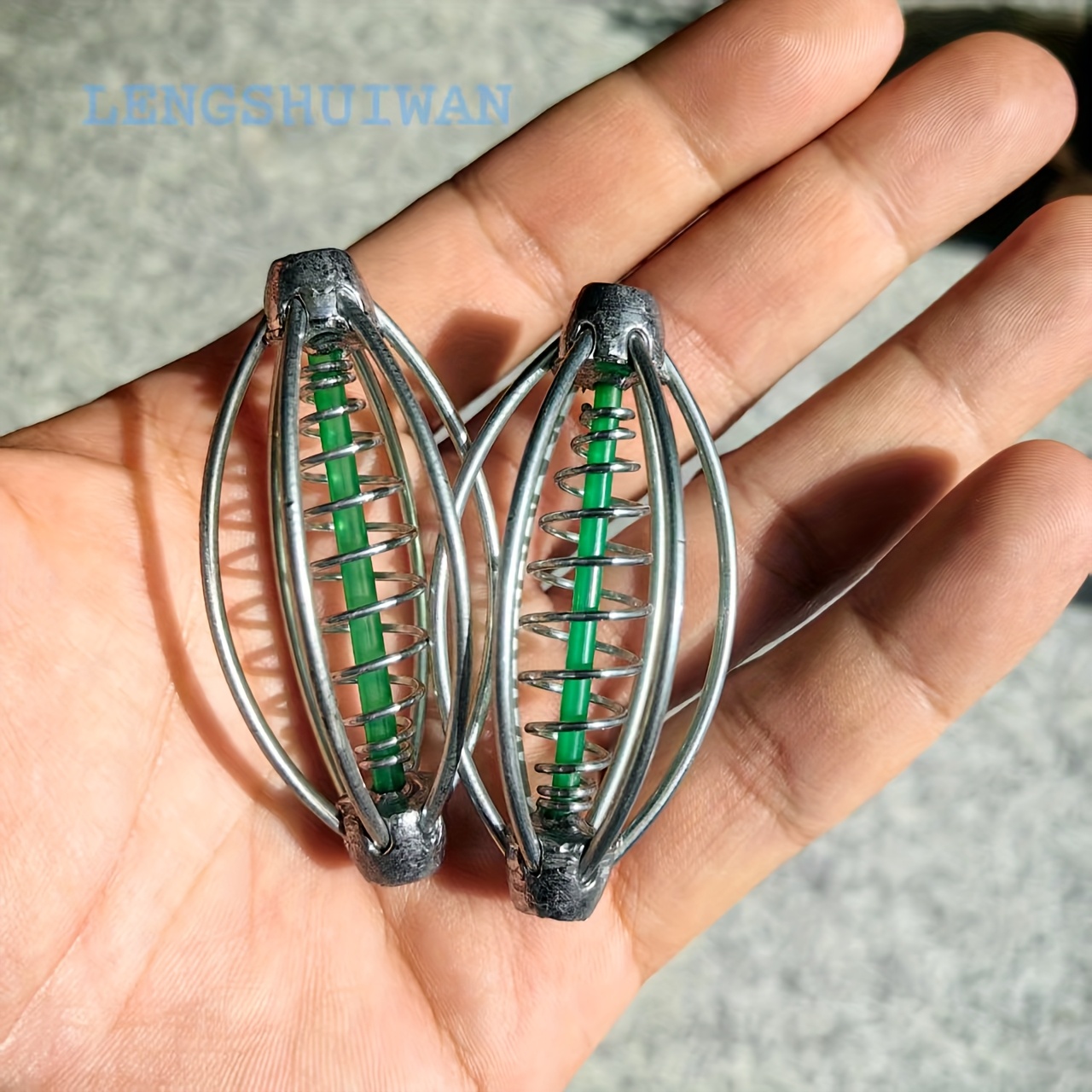 Image of 2pcs 20g 40g European Carp Fishing Bait Cages, Casting Sinkers, Carp Fishing Feeders, Stainless Steel Made, Rust Resistant