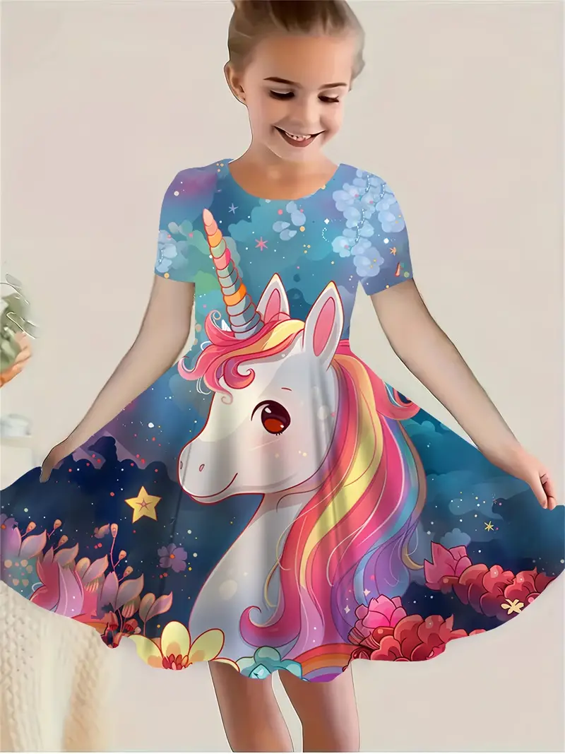 summer girls unicorn outfit cartoon unicorn gradient color - Temu Denmark summer girls unicorn outfit cartoon unicorn gradient color - Temu Denmark