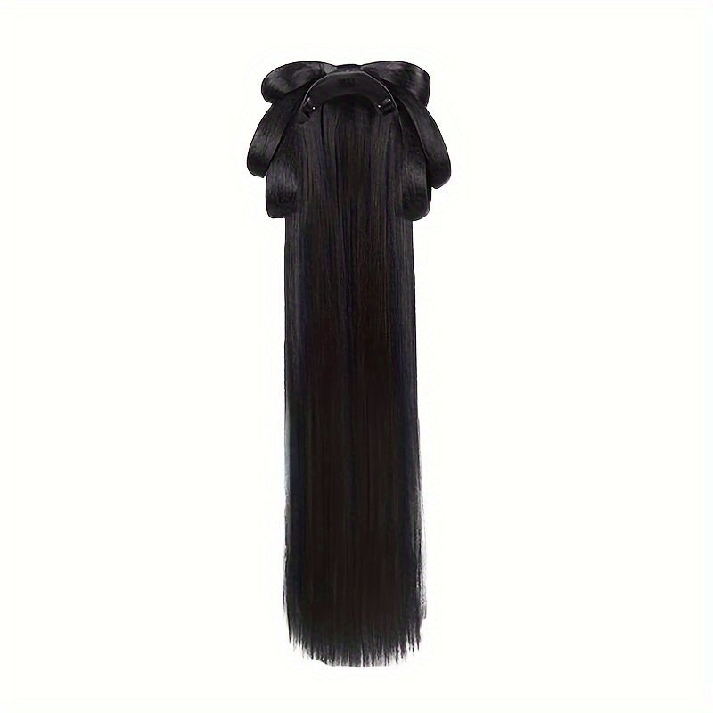 TEMU Hanfu Wig Ancient Style -one Lazy Beginner Ancient Costume Headpiece Adult Styling Hair Bundle Hair Bun Versatile Cover