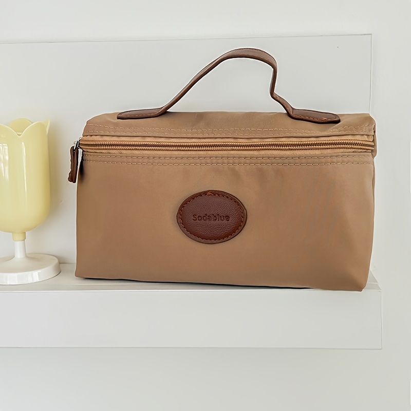 E-shop Handtasche mit Lederetikett, Nylon Handtasche , , großes Fassungsvermögen, Damen Reise Organizer Tasche, Nylon Handtasche Geldbörse, Münzfach,