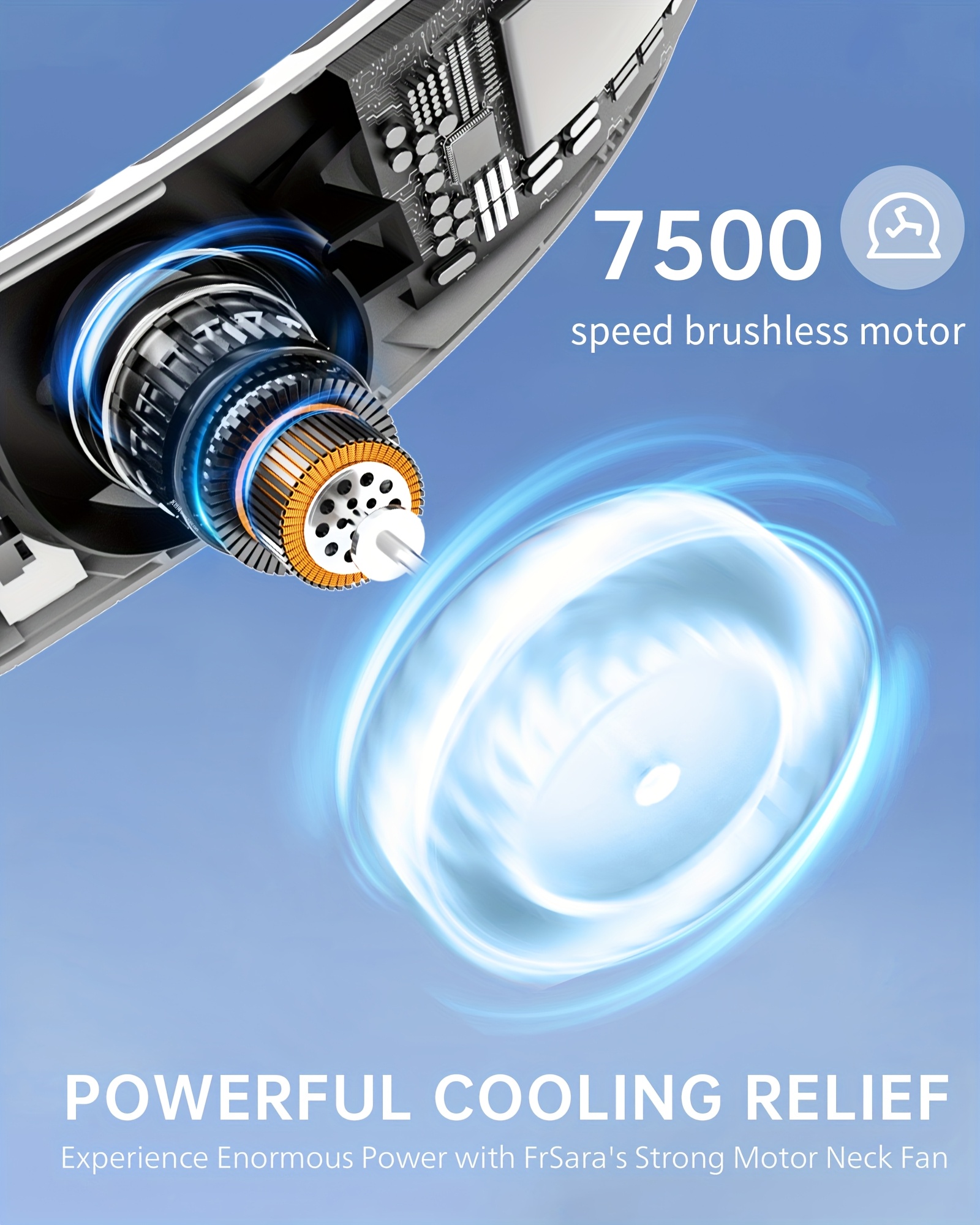 Neck Fan Without Blades, Featuring 4 Turbo Settings, a 4000 Mah Battery, USB Rechargeable, Personal Use, with 3 Speed Options, 360° Airflow, LED Display, Suitable for Home, Office, Travel, And As Gifts