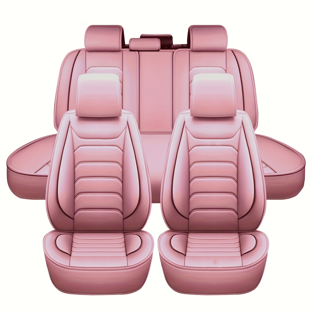 [Ideal Christmas Gift] 5-Seat Full Set Faux Leather Car Seat Covers – Waterproof All-Weather Protection, Full Surrounded Cushion Protector with Soft Foam Padding, Precise Fit for Cars, Trucks, Sedans & SUVs – Easy Installation, Durable Automotive Interior Accessories (Ideal Christmas Gift), Car Seat Cover Front Seat, Seat Cover For Vehicle Full Set, Seat Cover For Car, Cute Car Seat Cover, Car Seat Cover Full Set For Women, Car Seat Cover For Suv, Car Seat Cover, Seat Cover For Truck, Seat Cover For Car