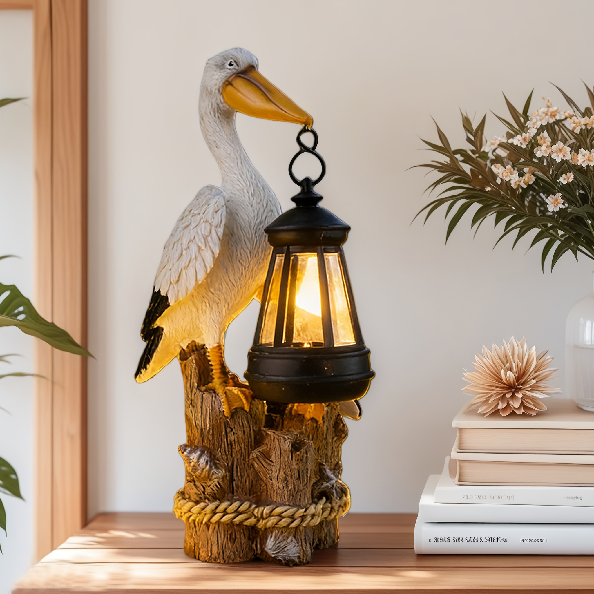 TEMU Hand-painted Indoor Ornament, Garden Path Decorative Statue, Durable Resin Outdoor Decor, Perfect Gift For Family, Ideal For Living Room And