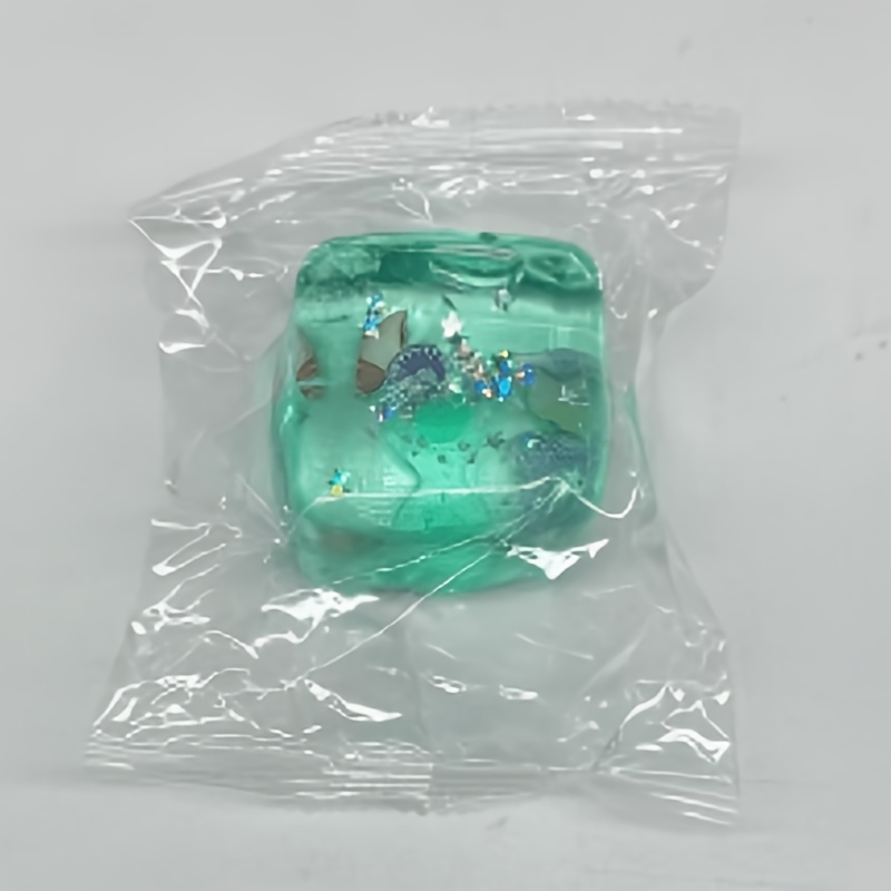 Image of [summer Breeze Cube Of Ice Squeeze] Green, Mini Ocean Toys Like Shells And Starfish, Soft Like Holding Of The Deep Sea In Your Hand, Stress- And Soothing, A Small Desktop Ornament