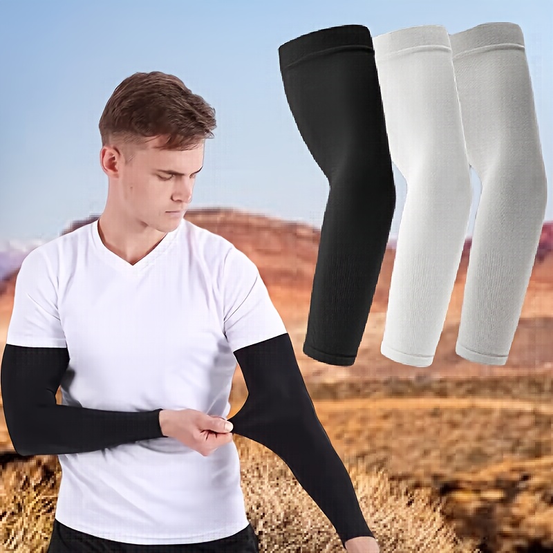 

4 Pcs Breathable Sun Protection Arm Sleeves - Cooling, Uv Protection For Driving, Golfing, Fishing, Cycling, Hiking, Outdoor Sports