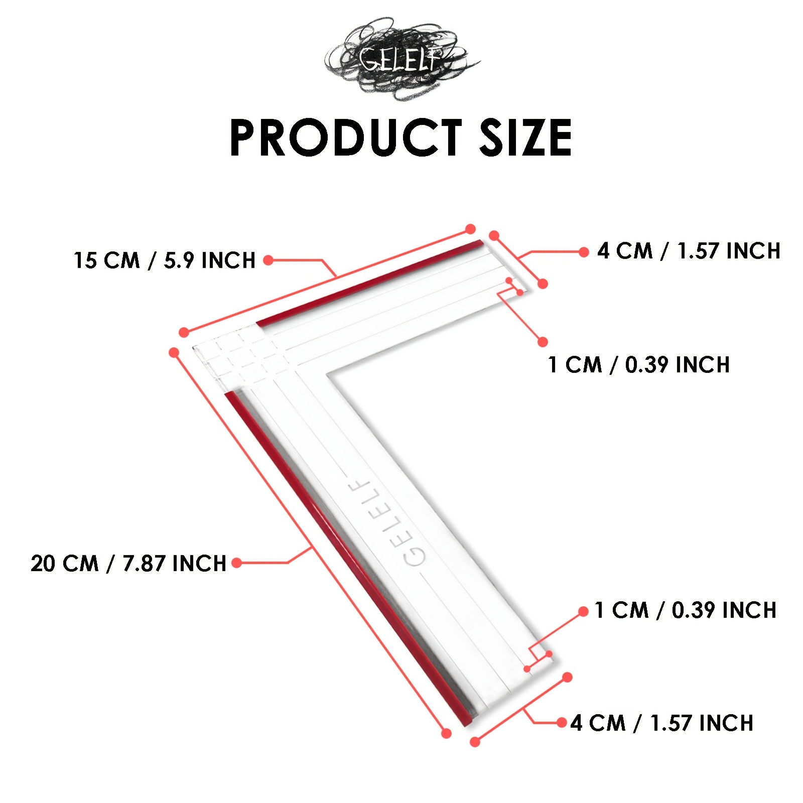 Gel Plate Positioning Ruler