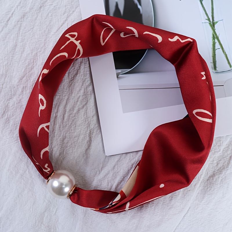 TEMU A Short Scarf With A Length Of 50cm, An Essential For Elegant Women's Outfits, Home, Work, And Dating