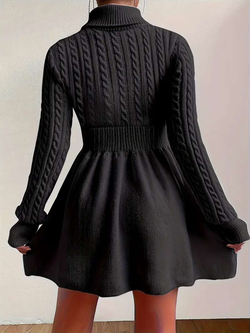 high neck pink mini sweater dress a line dress christmas - Temu high neck pink mini sweater dress a line dress christmas - Temu