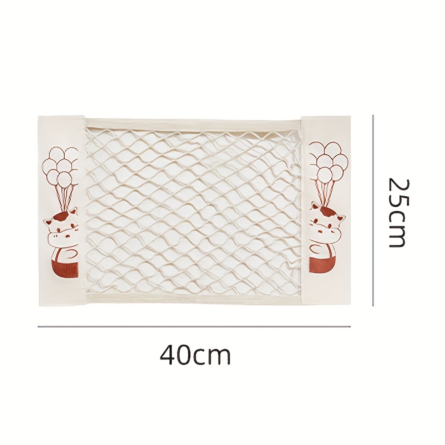 1pc Home Storage Mesh Bag, Kitchen Wardrobe, Car Rear Seat Storage Bag, Wall Mounted Storage Bag, Garbage Bag, Cling Film Storage Container, Seasoning And Snack Storage Bag