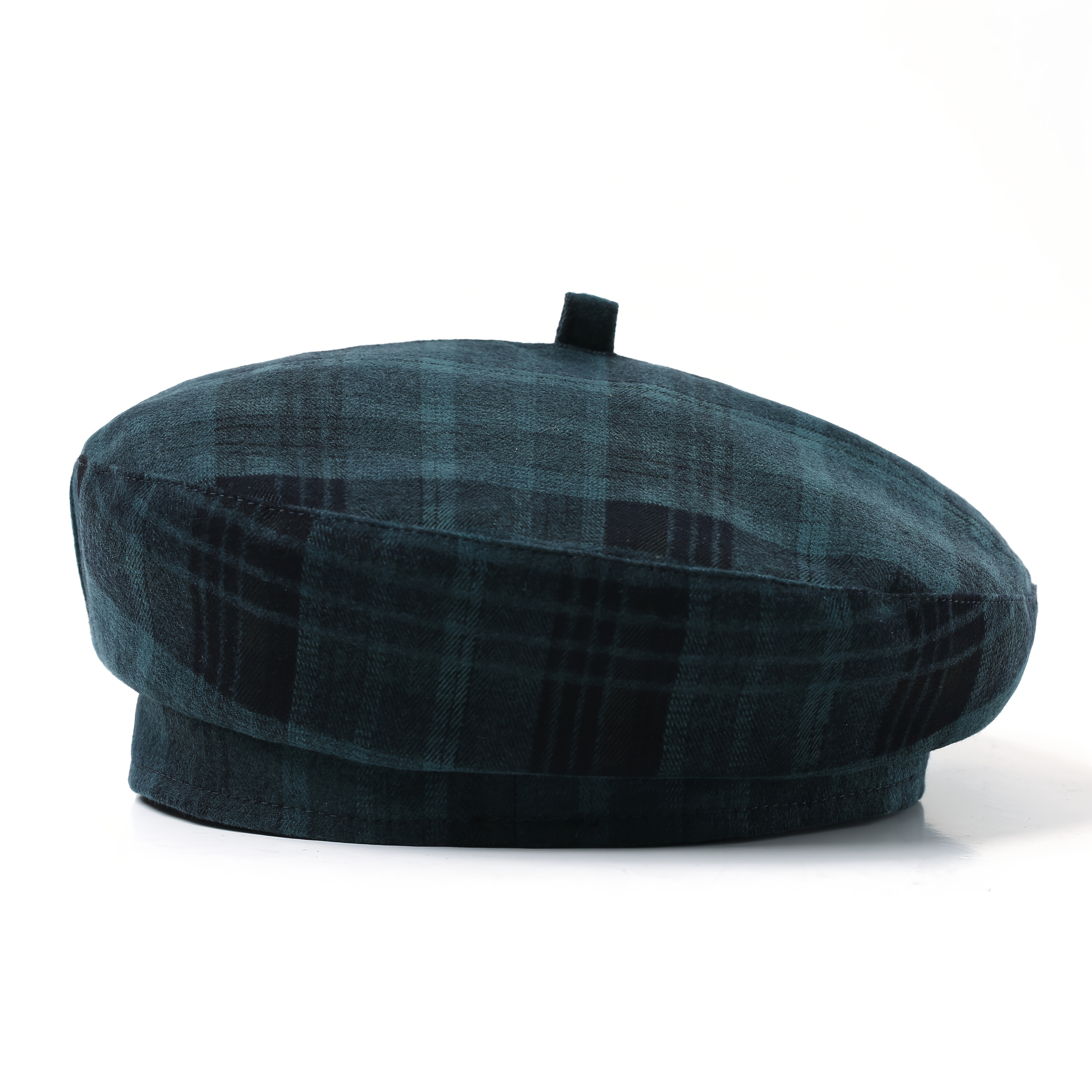 TEMU 1pc Aililis Men's Vintage Preppy Beret - Plaid Brimless Round Suitable For , Elegant Party Hat For Christmas, Thanksgiving, New Year Outfits