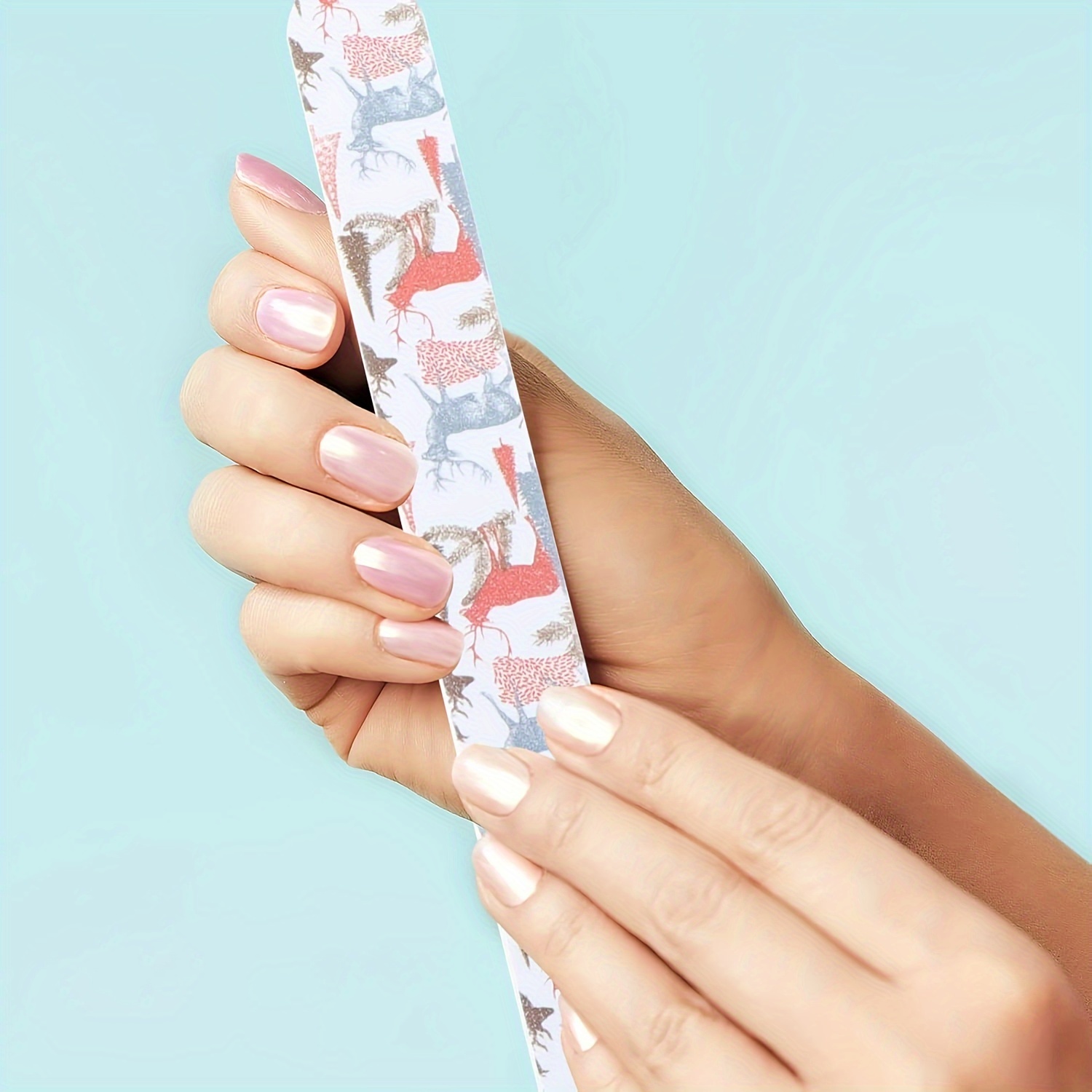 Christmas Themed Nail Files Set of 12 with Random Patterns
