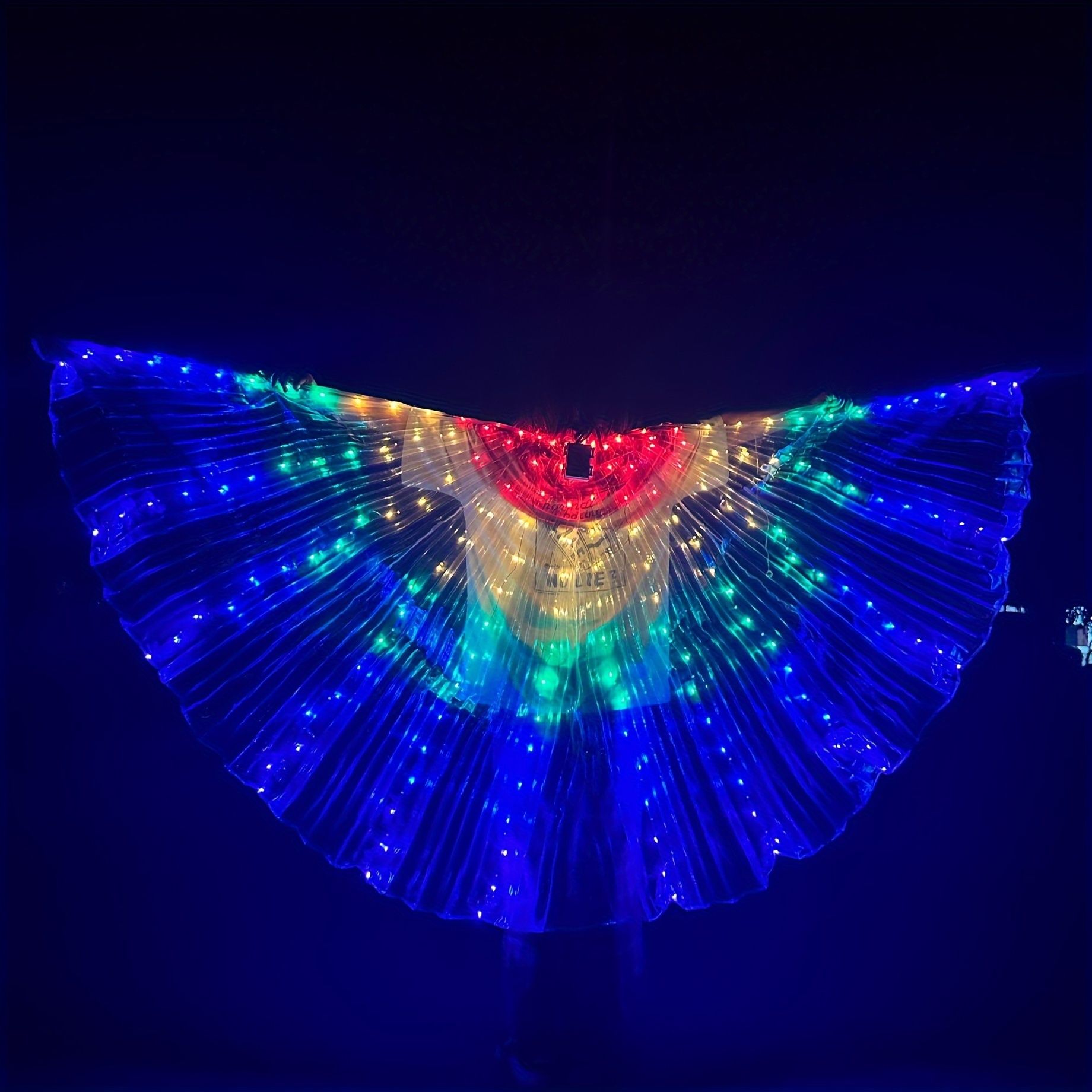 

Led Lamp Belly Dance Wings Belly Dance Costume Luminous Dance Wings And Telescopic Stick Butterfly Halloween Wings