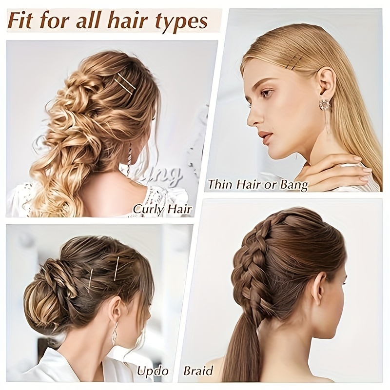 50 Stück U-Haarnadeln Aus Metall – Super Praktisch Zum Frisuren Fixieren (7 Cm, Schwarz)