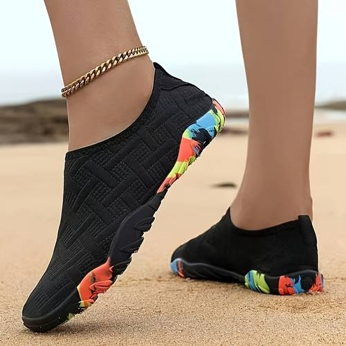 chaussures de natation et de randonnée respirantes pour femmes - baskets basses légères à séchage rapide avec semelle en caoutchouc antidérapante, traction antidérapante pour la plage, , de sport