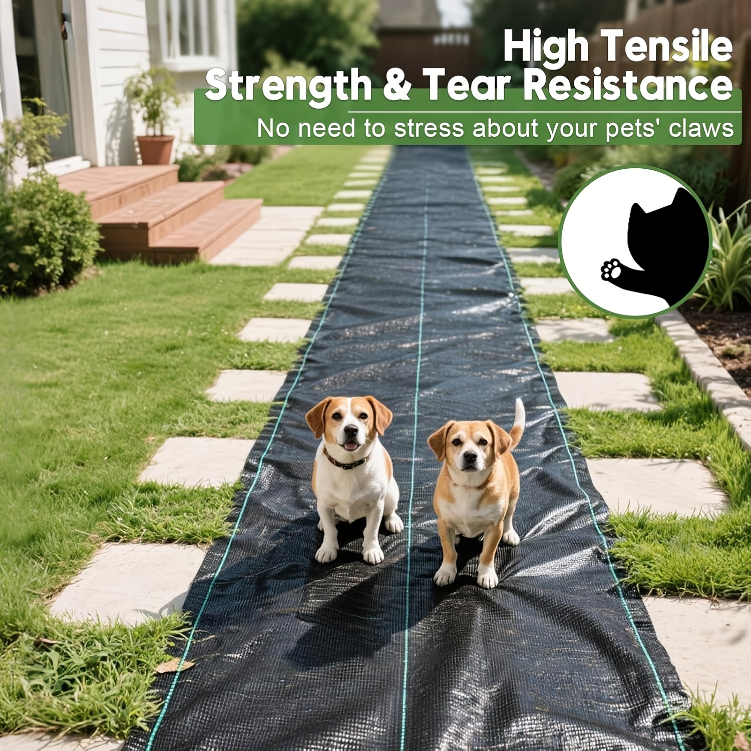TEMU Heavy Duty Weed Barrier Fabric, Suitable For Gardening And Landscape . This Durable Material Is Designed Specifically For Effective Weed Control