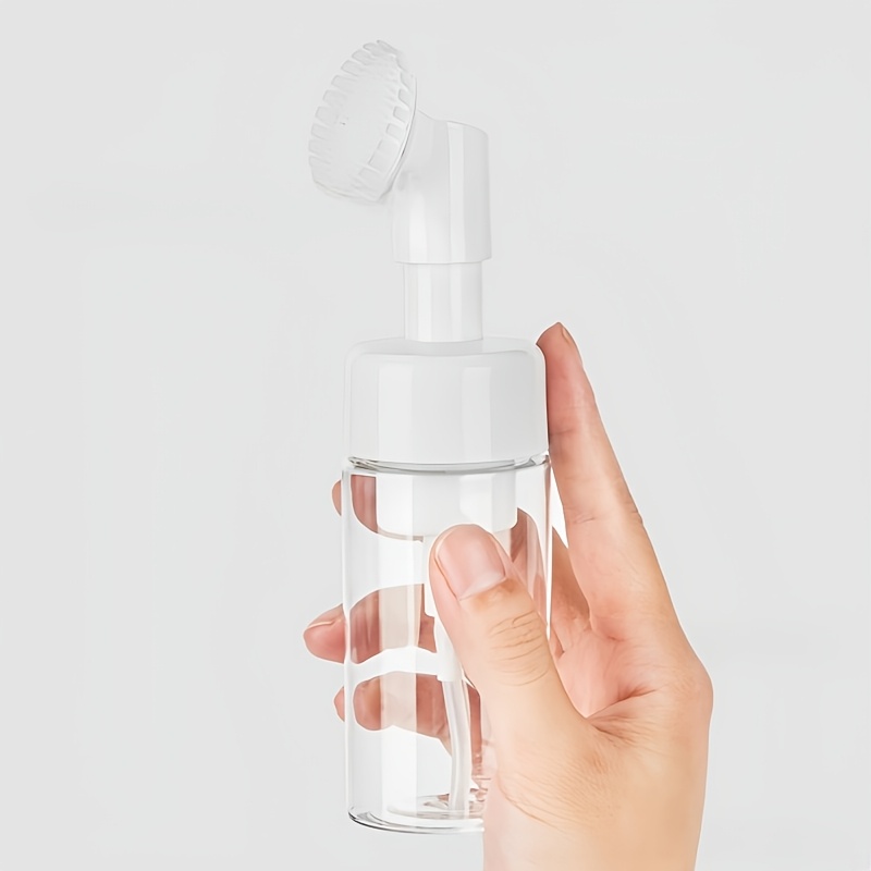 TEMU Distributore di schiumogeno mini ricaricabile da 1 pezzo con spazzola, per detergente , a pompa a pressione, portatile per lozione, testina