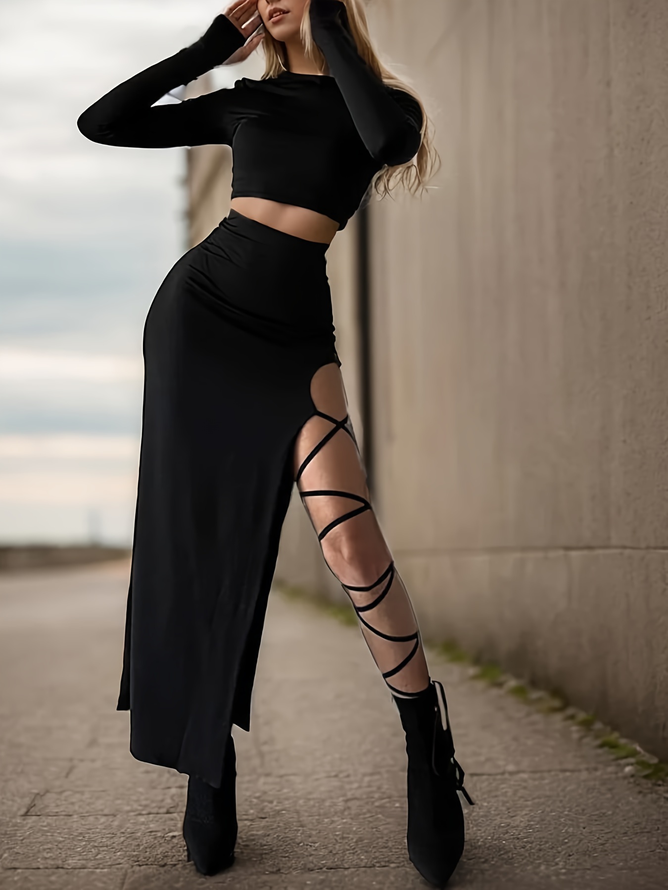 rave dresses Rave Dress | Open Front Holographic Dress