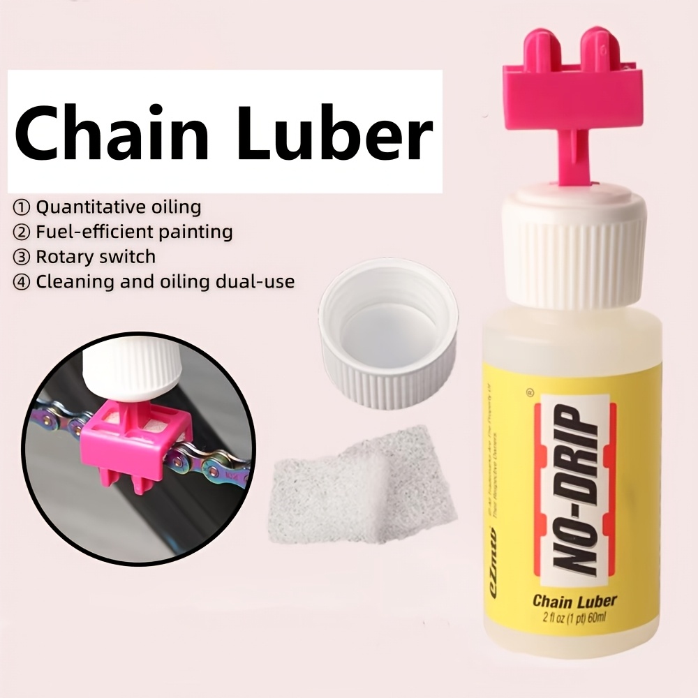 TEMU 1 Set Bicycle Chain Oiler Tool Kit, For Bicycle Chain Lubrication, Auxiliary Brushing, Cleaner, Lubricant, Oil Applicator, Bicycle Care And