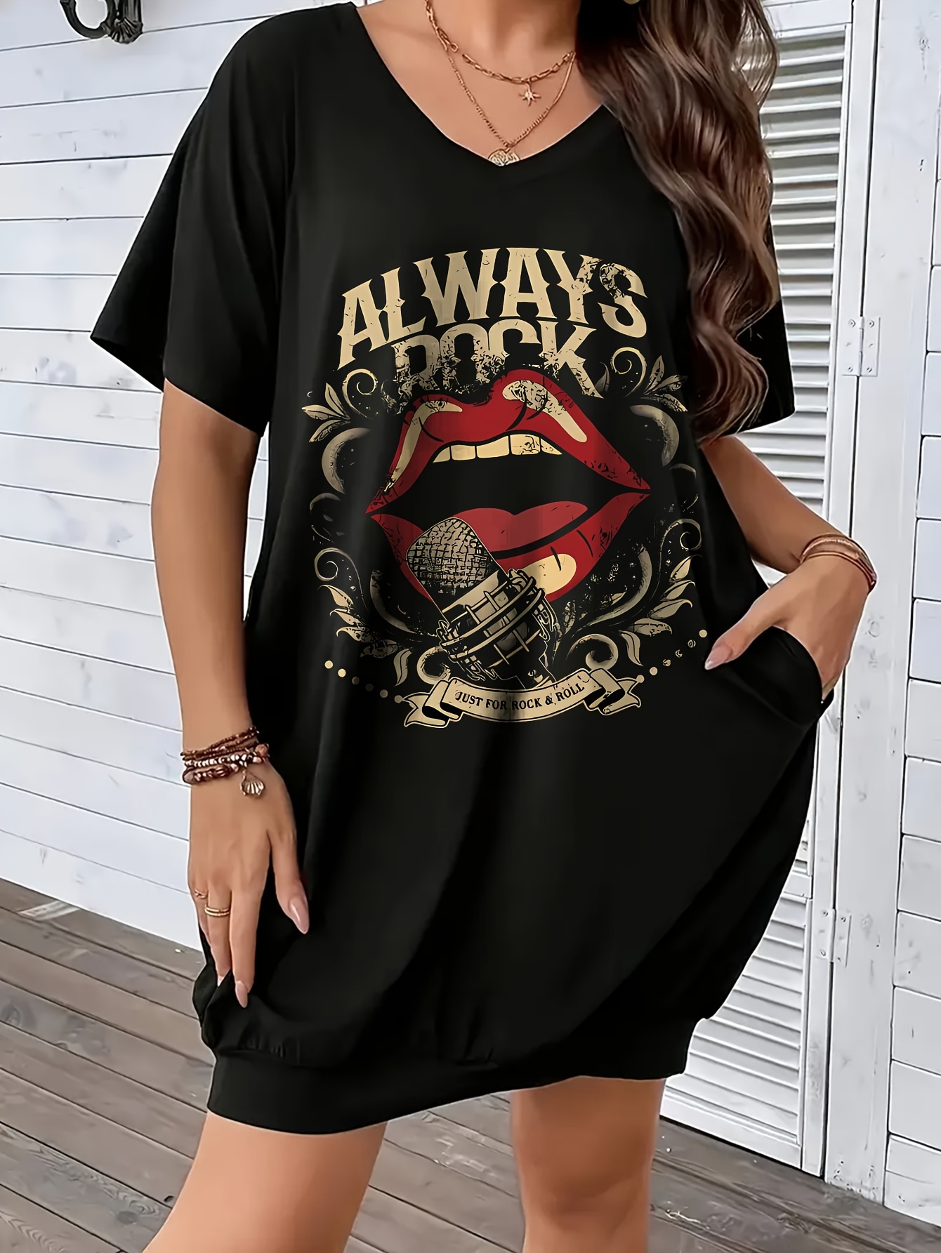 56% OFF] Stylish V-Neck Long Sleeve Floral Print Loose-Fitting Women's