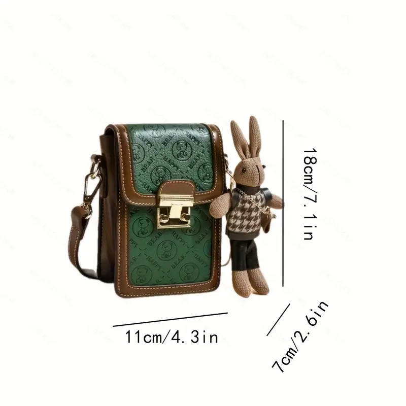 2025 summer new women s elegant animal print synthetic leather crossbody bag - adjustable shoulder strap, magnetic closure, compact phone purse for everyday & special occasions ( ), purse strap crossbody details 2