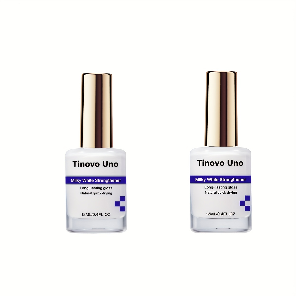 TEMU Tinovo 2pcs - Nail Strengthening Agent 12g, Long-lasting , Natural Quick Drying, Providing Milky For Nails