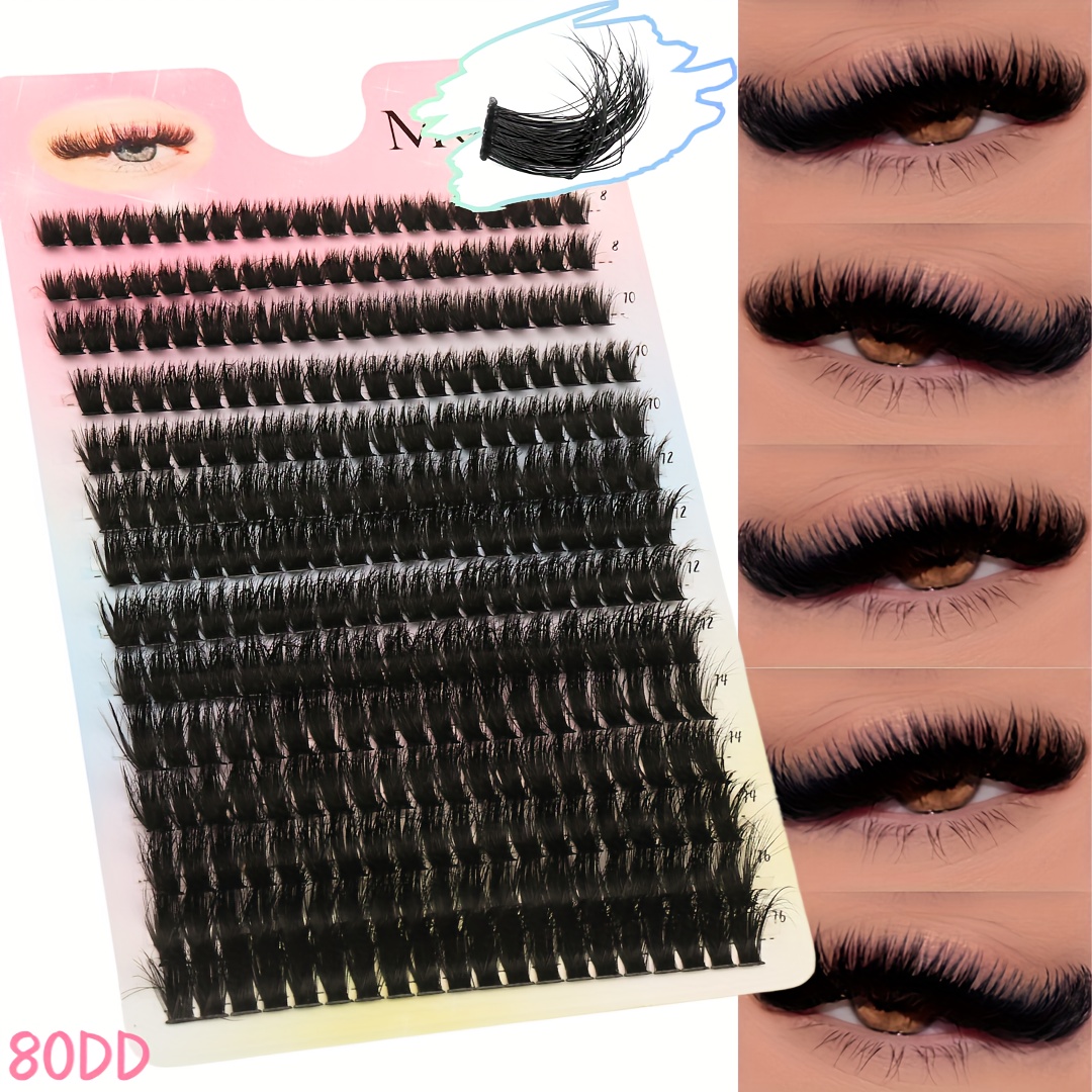 

280 60dd&80dd False Eyelashes, 200 30d&40d False Eyelashes, Diy Eyelashes Kit - 0-07mm D-dd 8-16mm Mixed - Fluffy 3d Volume - Reusable Makeup , Makeup, -have