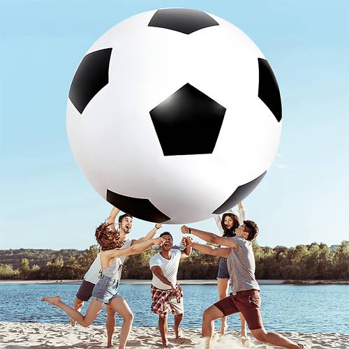 1 giant inflatable soccer ball pvc beach ball suitable for beach sand grass outdoor parties game props and party decorations