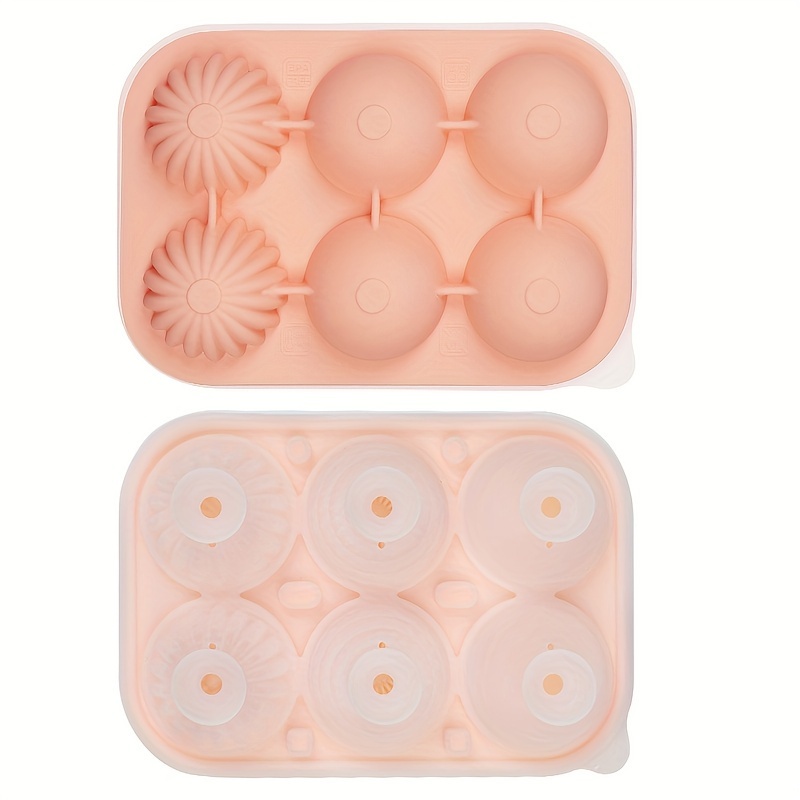 1pc Ball Diamond-shaped Silicone Cube Of Ice Tray For Whiskey, Milk Tea, And Beverage Ice Making