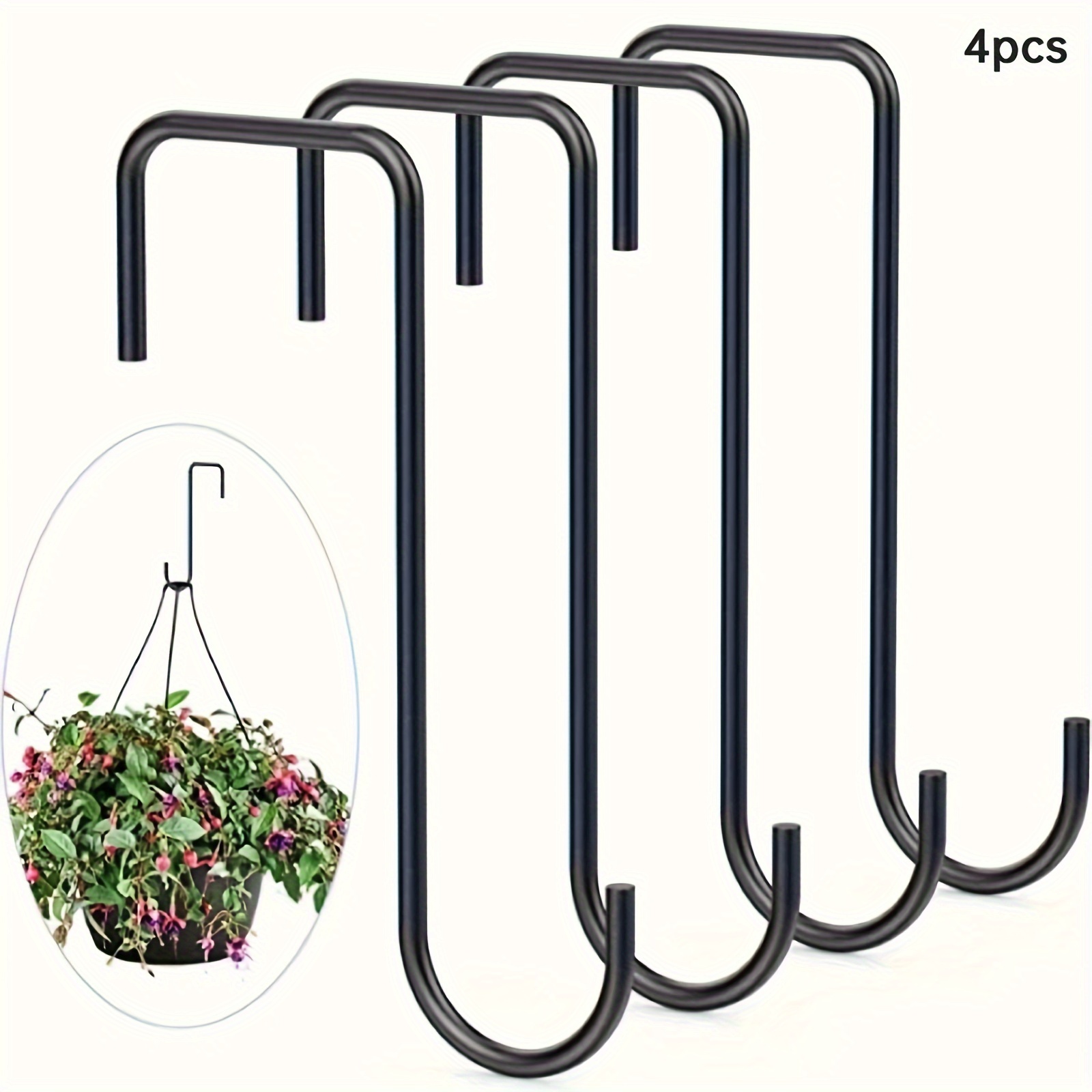 4pcs Fence Hooks Robust Door Hangers Made Of Stainless Steel For