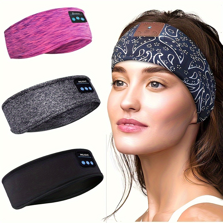 Auriculares para dormir con Bluetooth para dormir, auriculares para dormir  de lado, banda de sueño, acogedora máscara inalámbrica para ojos, regalos