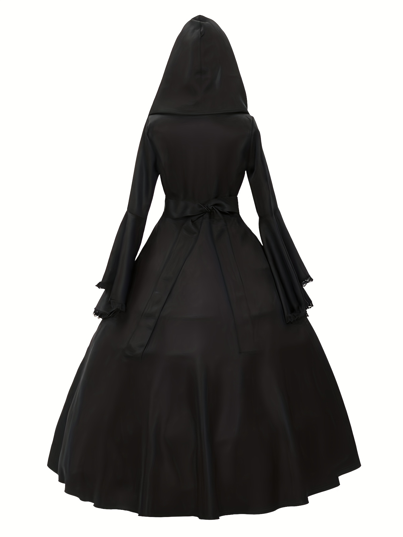 gothic style long dress vintage hooded cosplay costume - Temu