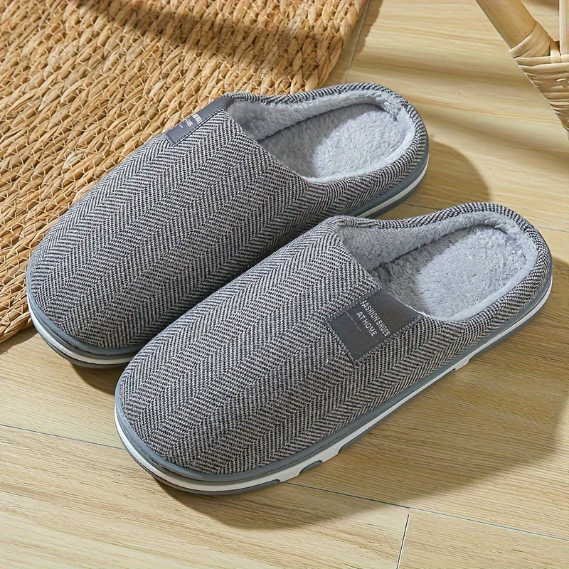 ASHALI Pantoufles d'hiver chaudes pour hommes et femmes - Confortables, élégantes et faciles à enfiler pour un usage intérieur