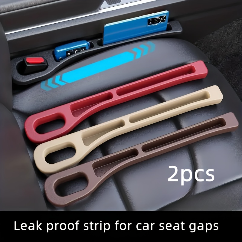 

2pcs Car Seat Gap Organizer & Leakproof Strip - Pc Material, Fits Most Vehicles